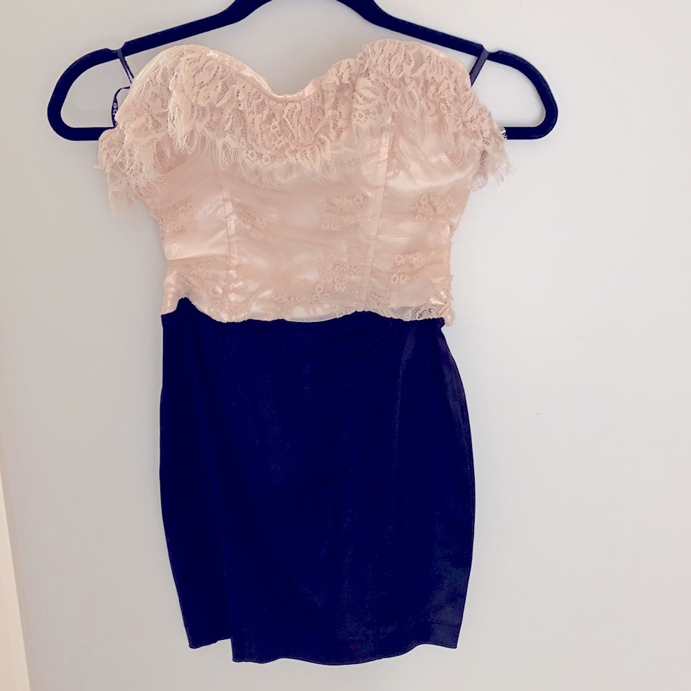 Audrey lace top dress